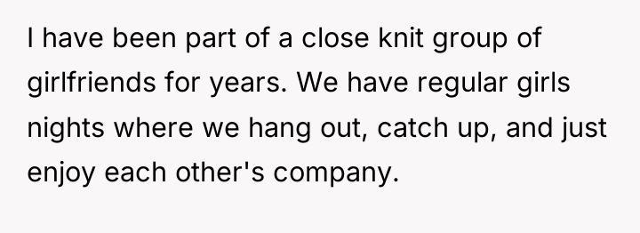 I have been part of a close knit group of...