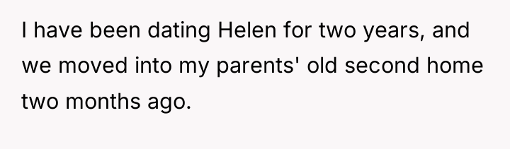 I have been dating Helen for two years, and we...