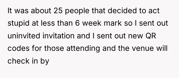 It was about 25 people that decided to act stupid...