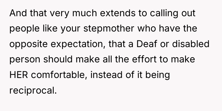 And that very much extends to calling out people like...