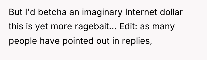 But I'd betcha an imaginary Internet dollar this is yet...