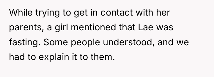 While trying to get in contact with her parents, a...
