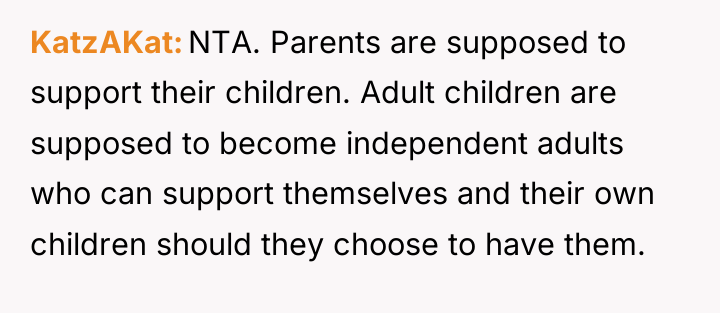 KatzAKat NTA. Parents are supposed to support their children. Adult...