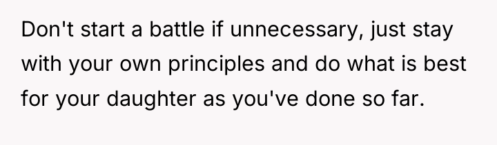 Don't start a battle if unnecessary, just stay with your...