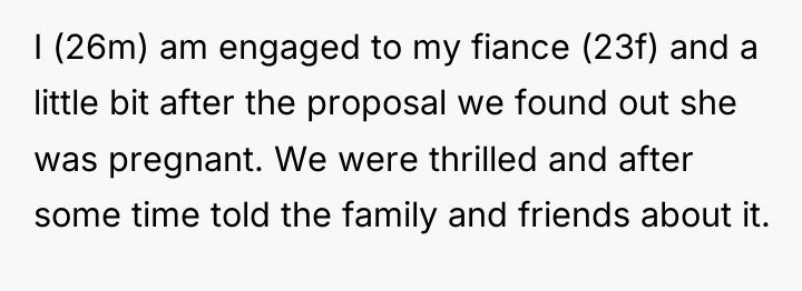 I (26m) am engaged to my fiance (23f) and a...