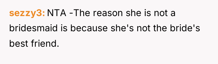 sezzy3 NTA -The reason she is not a bridesmaid is...