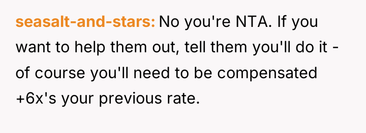 seasalt-and-stars No you're NTA. If you want to help them...