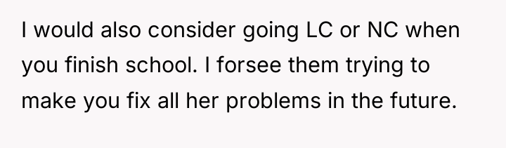 I would also consider going LC or NC when you...