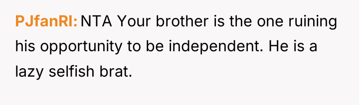 PJfanRI NTA Your brother is the one ruining his opportunity...