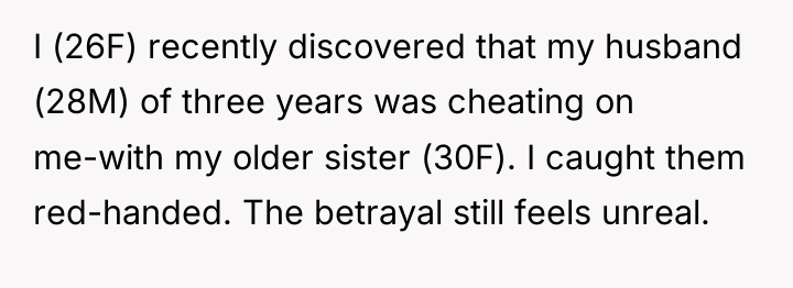 I (26F) recently discovered that my husband (28M) of three...