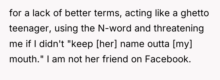 for a lack of better terms, acting like a ghetto...