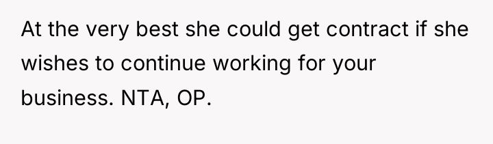 At the very best she could get contract if she...