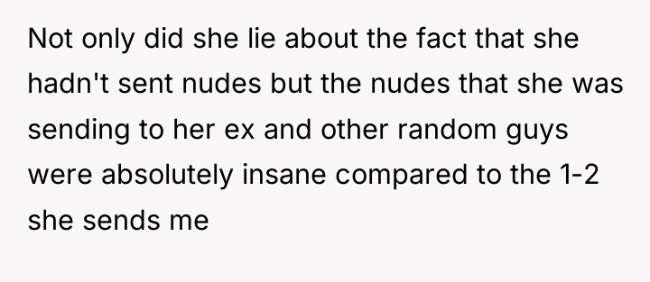 Not only did she lie about the fact that she...