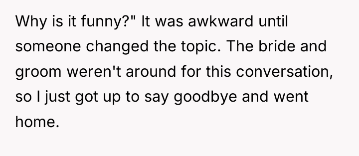 Why is it funny?" It was awkward until someone changed...