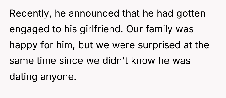 Recently, he announced that he had gotten engaged to his...