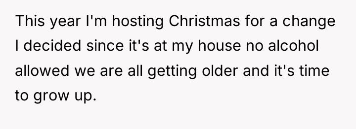 This year I'm hosting Christmas for a change I decided...
