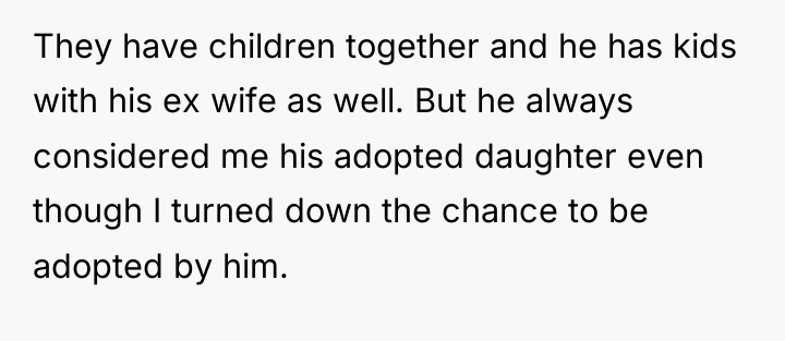 They have children together and he has kids with his...