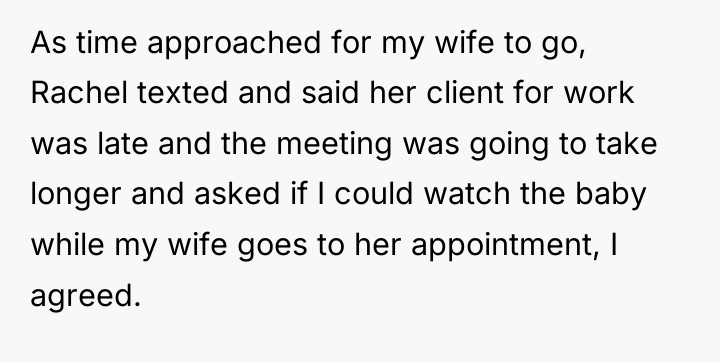 As time approached for my wife to go, Rachel texted...