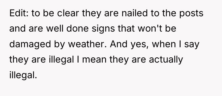 Edit: to be clear they are nailed to the posts...