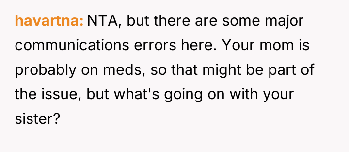havartna NTA, but there are some major communications errors here....