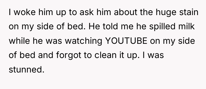 I woke him up to ask him about the huge...