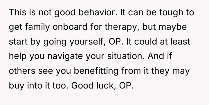 This is not good behavior. It can be tough to...
