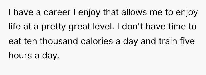 I have a career I enjoy that allows me to...