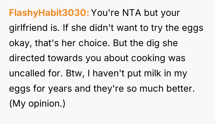 FlashyHabit3030 You're NTA but your girlfriend is. If she didn't...