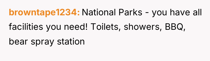 browntape1234 National Parks - you have all facilities you need!...