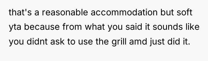that's a reasonable accommodation but soft yta because from what...
