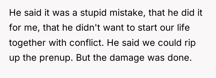 He said it was a stupid mistake, that he did...