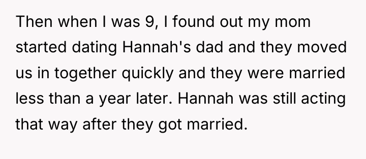 Then when I was 9, I found out my mom...