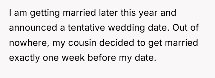 I am getting married later this year and announced a...