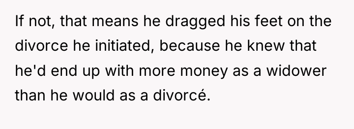 If not, that means he dragged his feet on the...