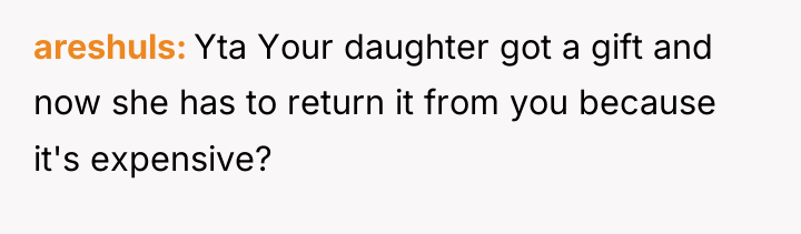 areshuls Yta Your daughter got a gift and now she...