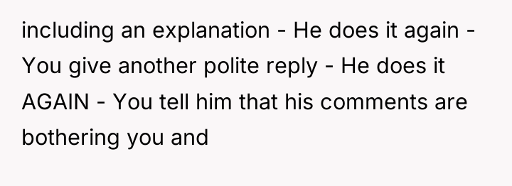 including an explanation - He does it again - You...