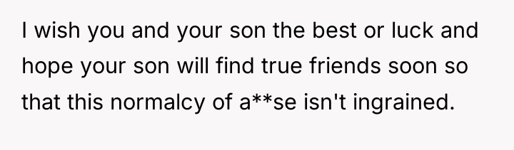 I wish you and your son the best or luck...