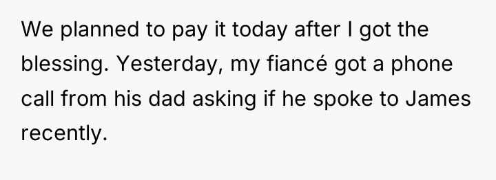We planned to pay it today after I got the...