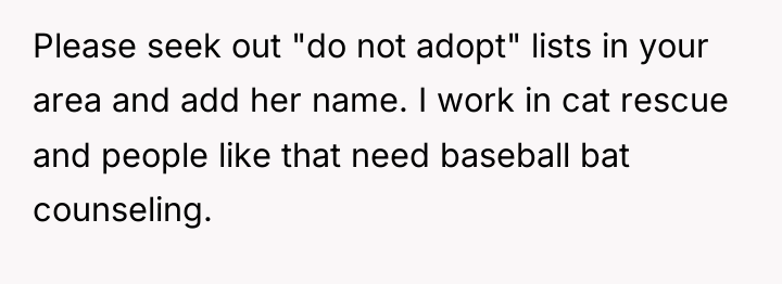 Please seek out "do not adopt" lists in your area...