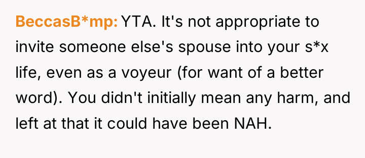 BeccasB*mp YTA. It's not appropriate to invite someone else's spouse...