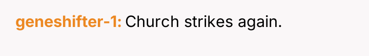 geneshifter-1 Church strikes again.