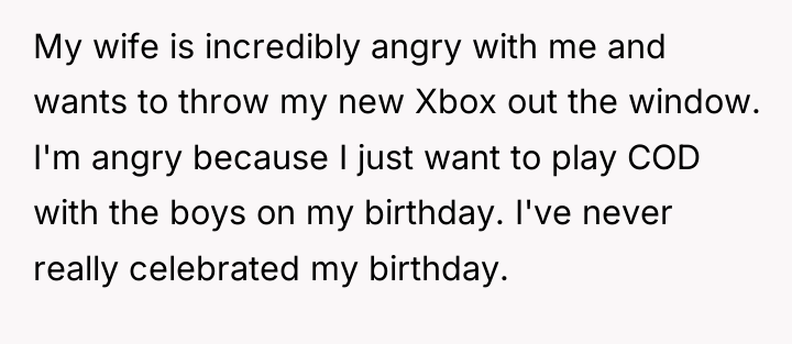 My wife is incredibly angry with me and wants to...