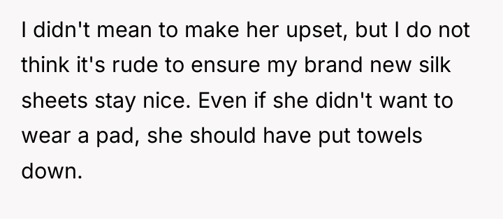 I didn't mean to make her upset, but I do...