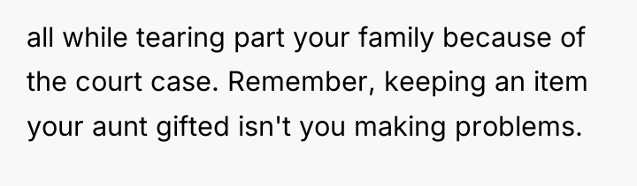 all while tearing part your family because of the court...