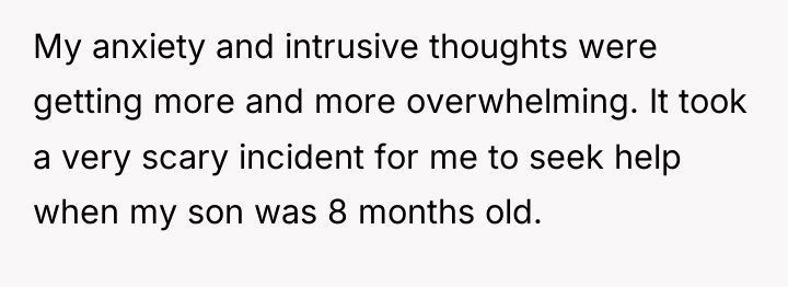 My anxiety and intrusive thoughts were getting more and more...