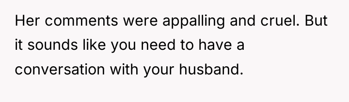 Her comments were appalling and cruel. But it sounds like...