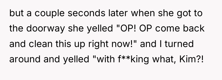 but a couple seconds later when she got to the...