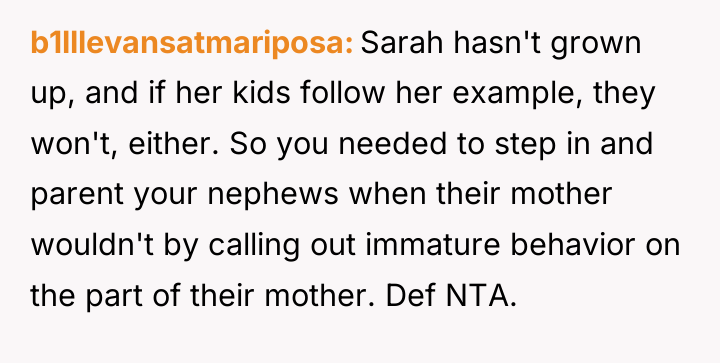 b1lllevansatmariposa Sarah hasn't grown up, and if her kids follow...