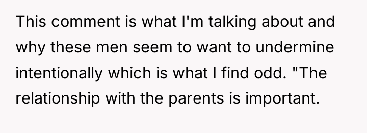 This comment is what I'm talking about and why these...