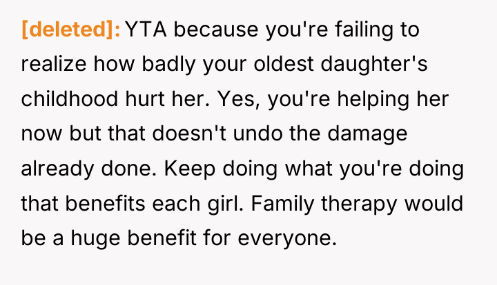 [deleted] YTA because you're failing to realize how badly your...
